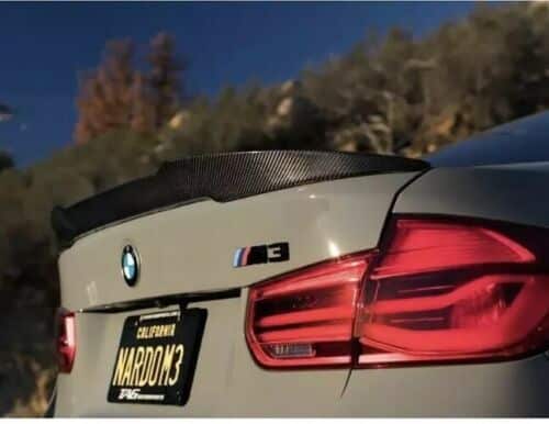 Carbon Fiber V Style Rear Boot Trunk Lip Spoiler for BMW 3 series F30 M3 F80